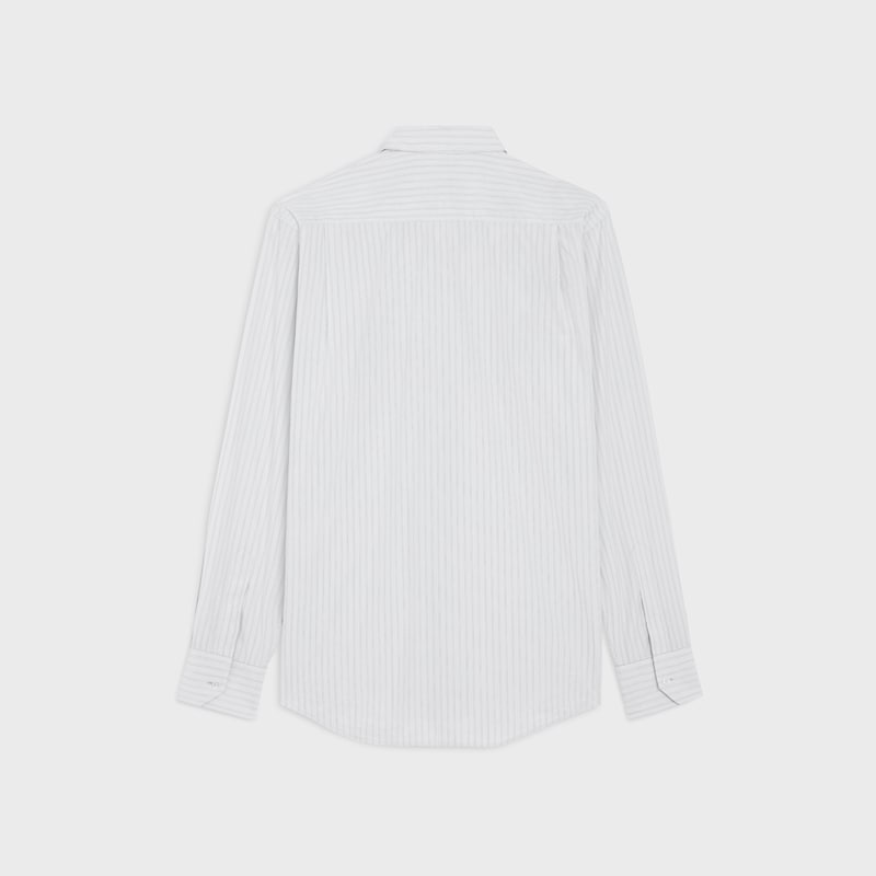 chemise ample en popeline de coton rayée