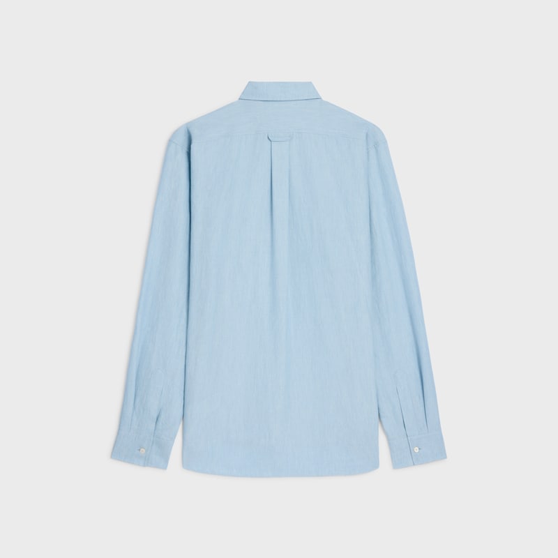 chemise décontractée en coton chambray