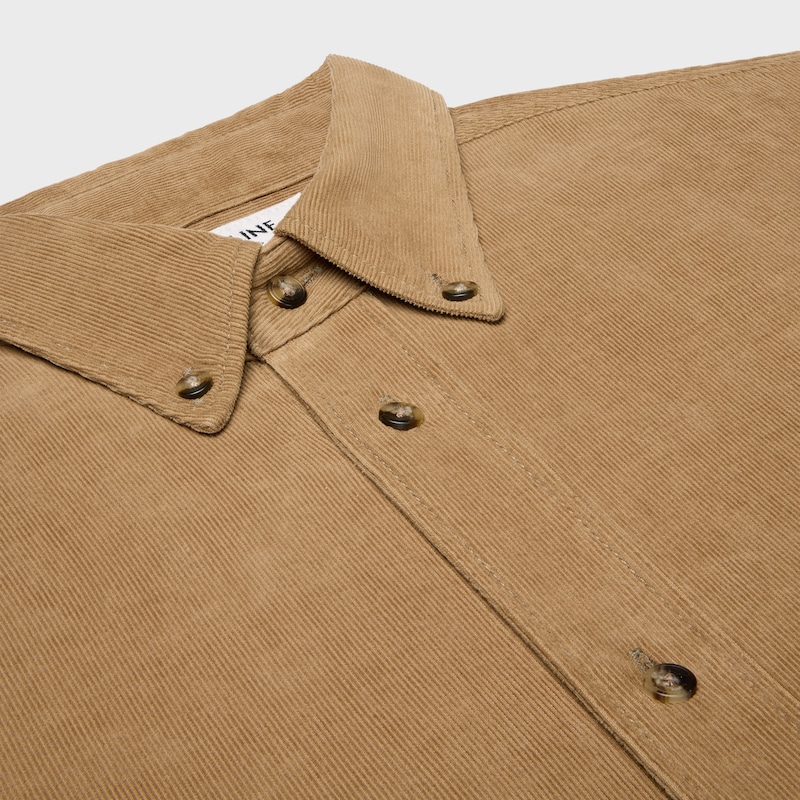 chemise décontractée en velours côtelé