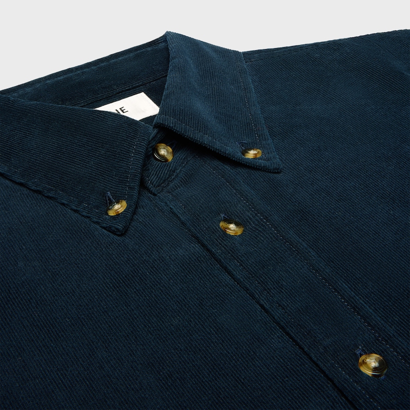 chemise décontractée en velours côtelé