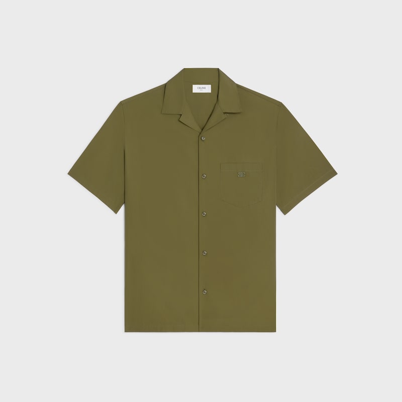 chemise de bowling en popeline de coton