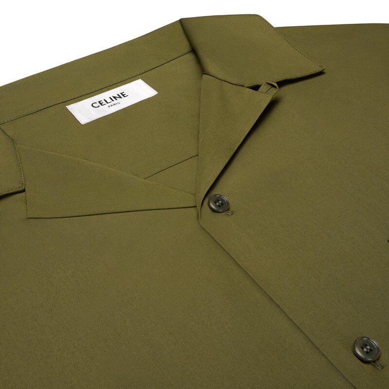 chemise de bowling en popeline de coton