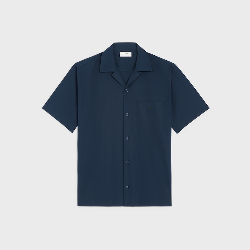 chemise de bowling en popeline de coton