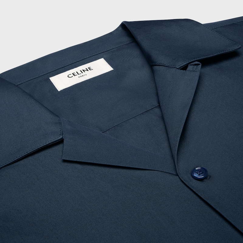 chemise de bowling en popeline de coton