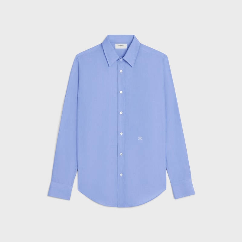 chemise classique en pop-cot de coton