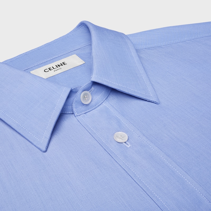 chemise classique en pop-cot de coton