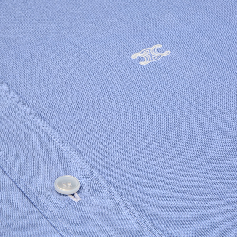 chemise classique en pop-cot de coton