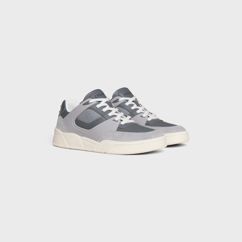 baskets basses à lacets celine ct-09 en daim veau et mesh