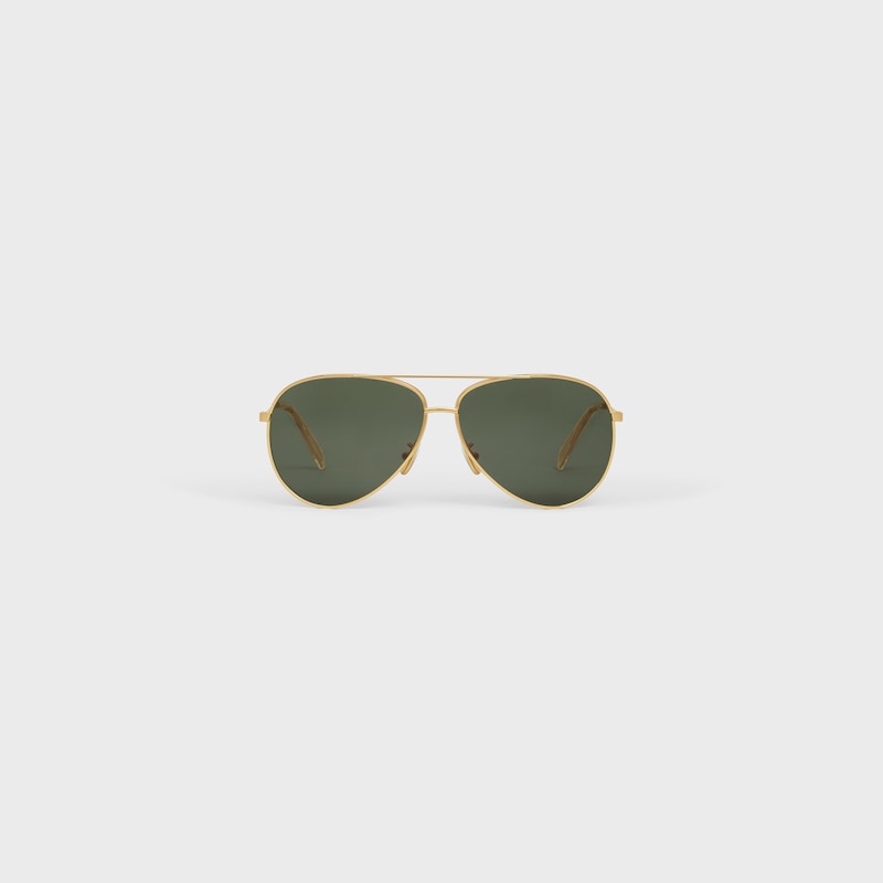lunettes de soleil à monture métallique 01 avec verres en verre minéral