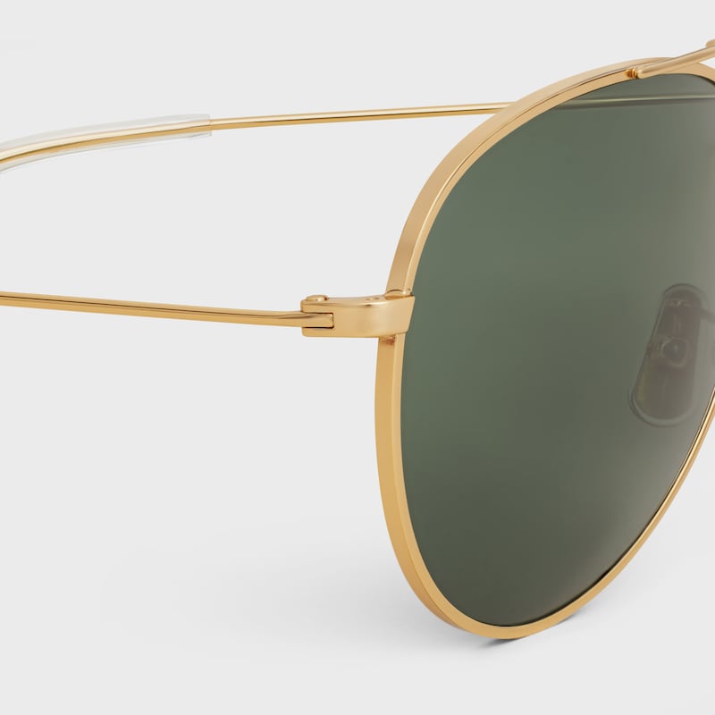 lunettes de soleil à monture métallique 01 avec verres en verre minéral