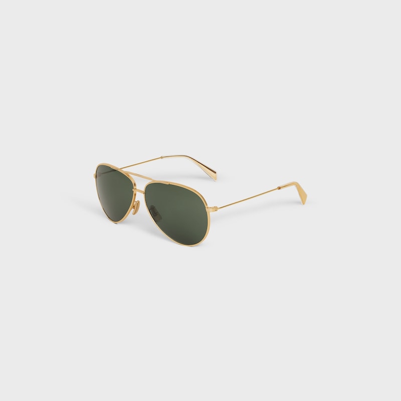 lunettes de soleil à monture métallique 01 avec verres en verre minéral
