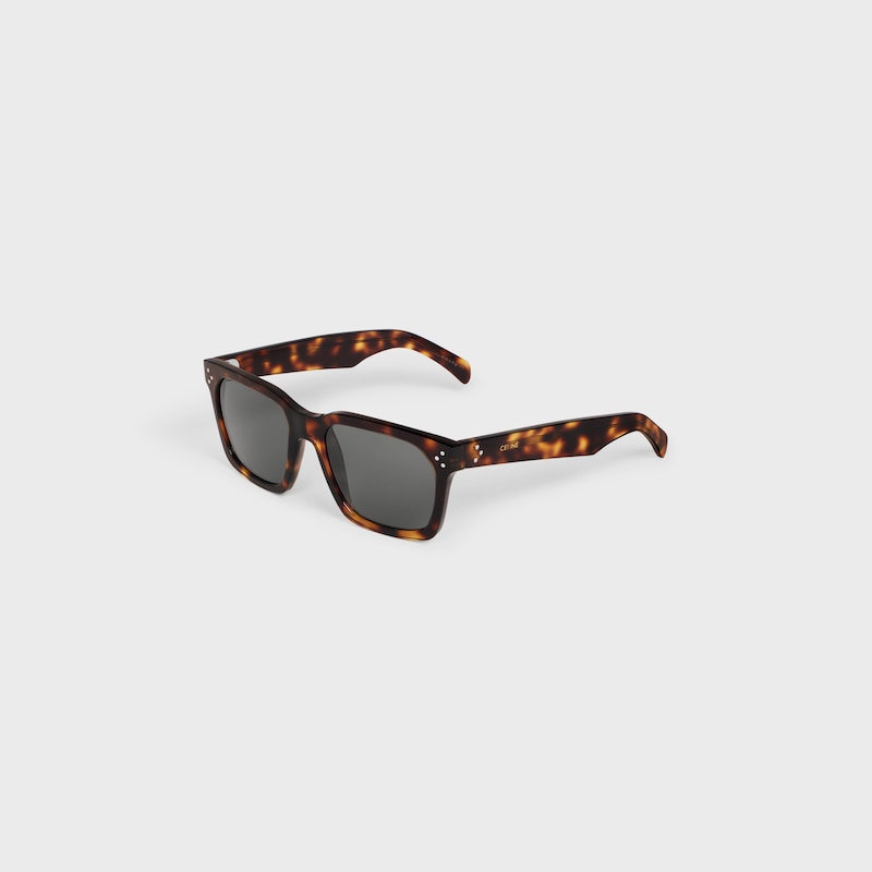 lunettes de soleil à monture noire 45 en acétate