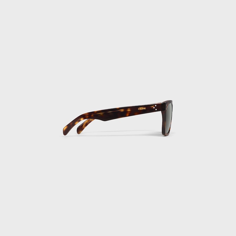 lunettes de soleil à monture noire 45 en acétate