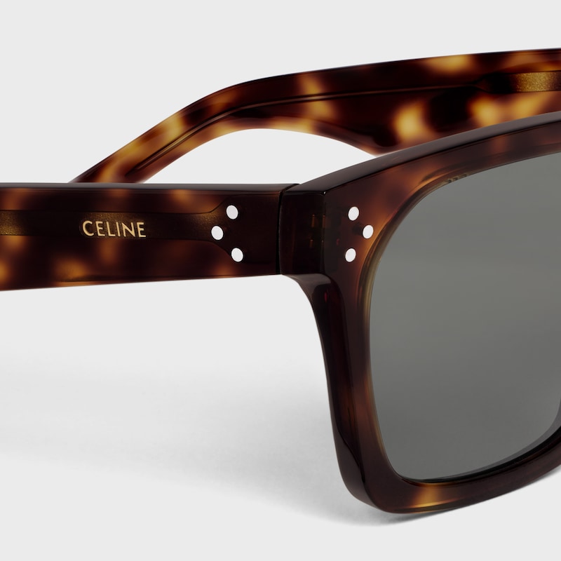 lunettes de soleil à monture noire 45 en acétate