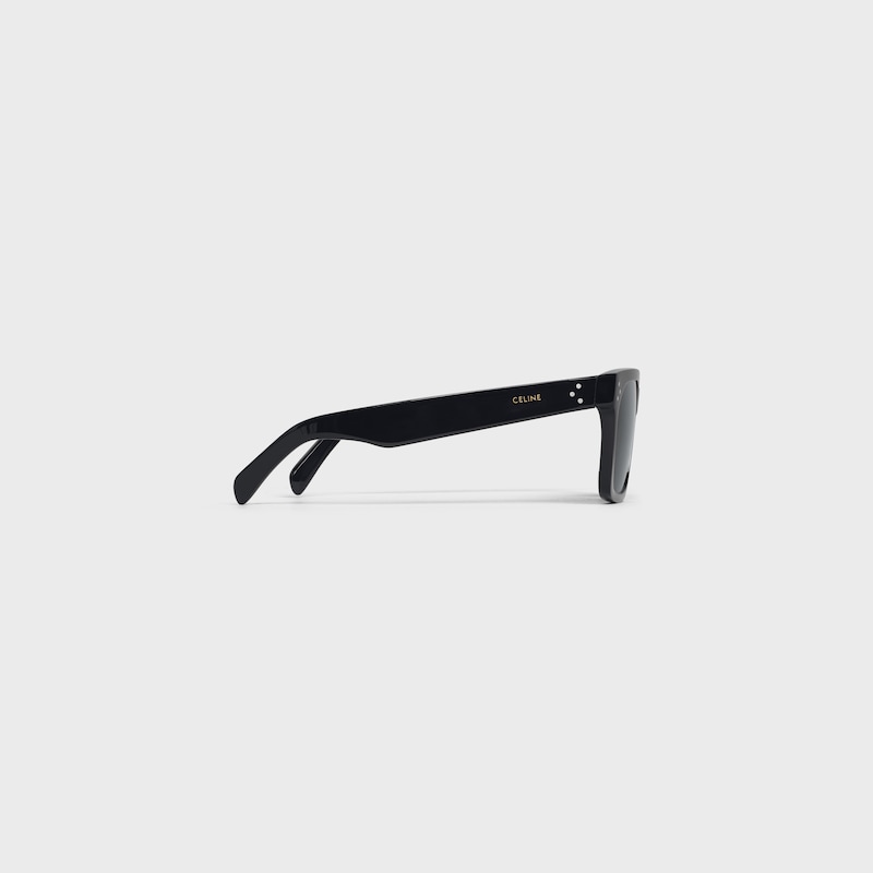 lunettes de soleil à monture noire 45 en acétate