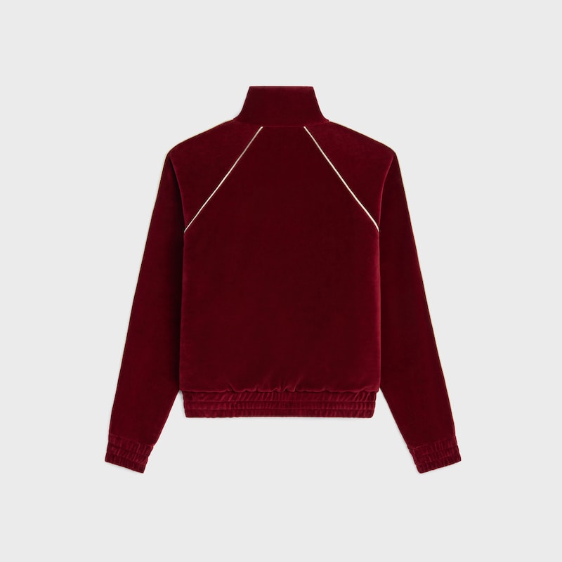 veste de survêtement triomphe en jersey de velours