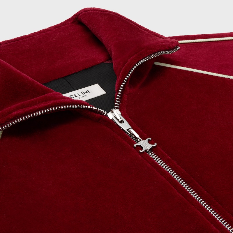 veste de survêtement triomphe en jersey de velours