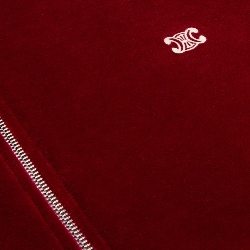 veste de survêtement triomphe en jersey de velours