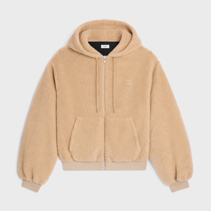 veste à capuche en polaire