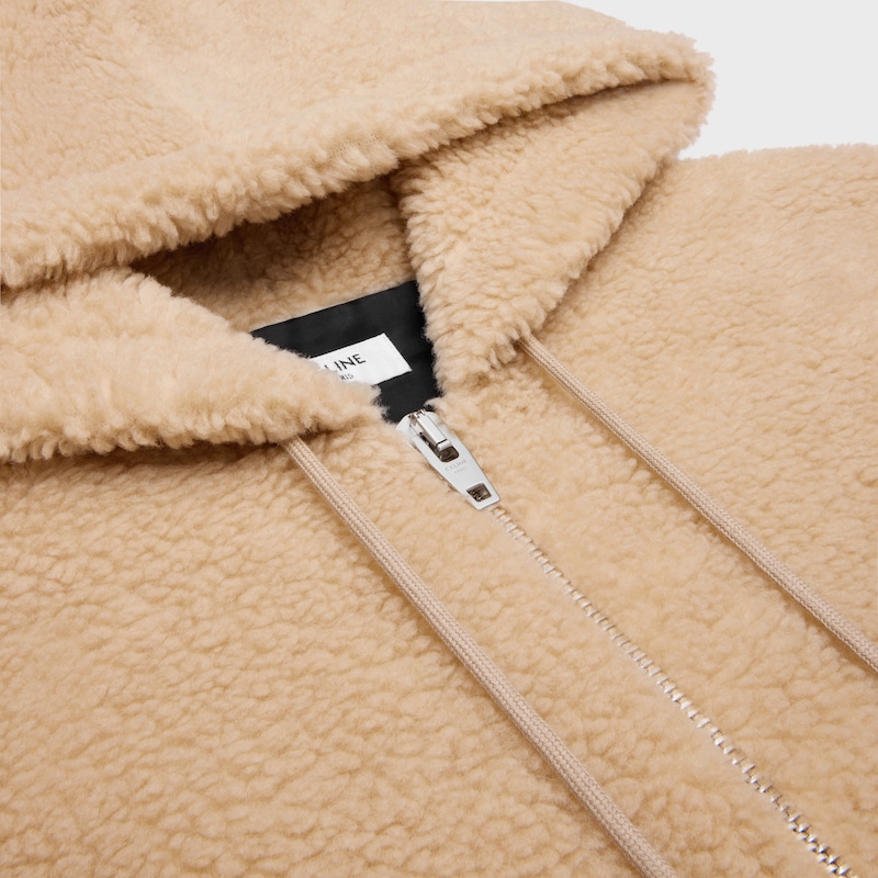 veste à capuche en polaire