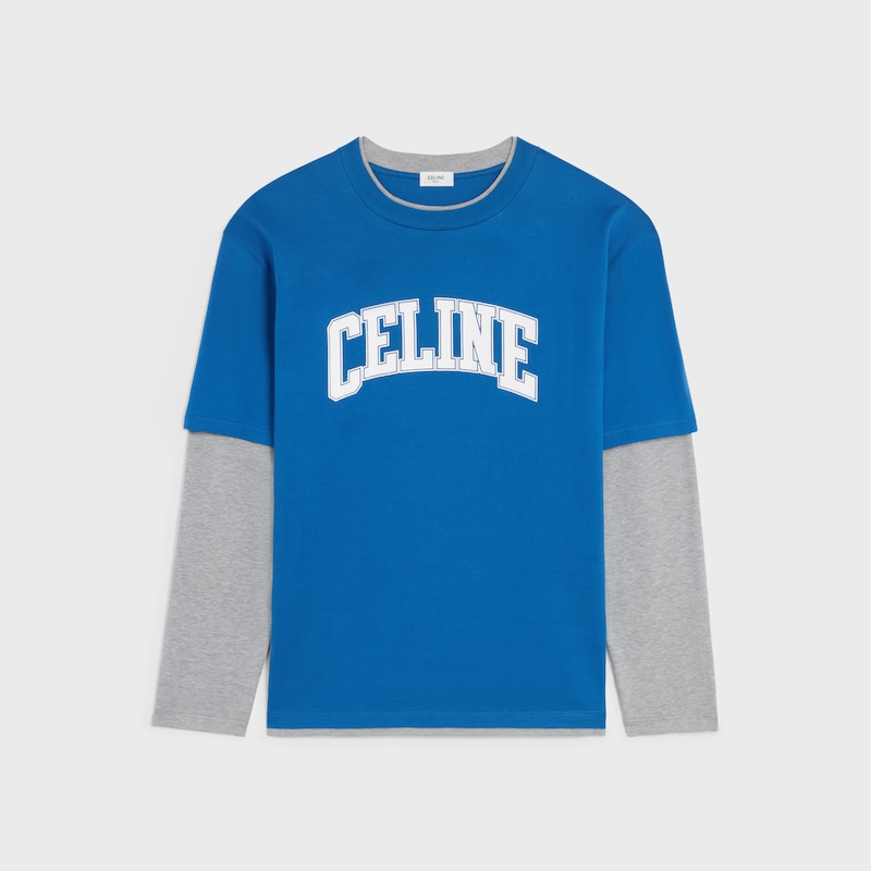 t-shirt à manches longues en jersey de coton