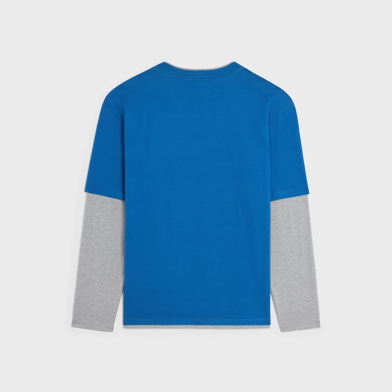t-shirt à manches longues en jersey de coton