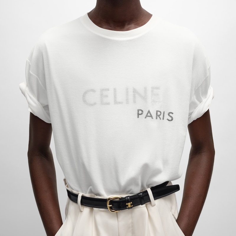 t-shirt double épaisseur en jersey de coton fin