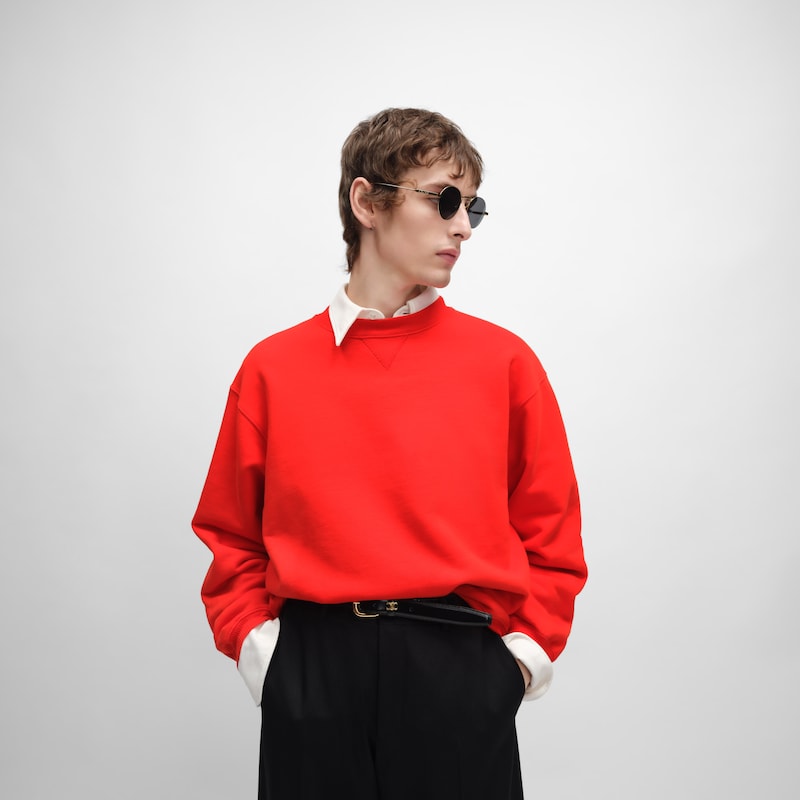 sweat-shirt en molleton de coton