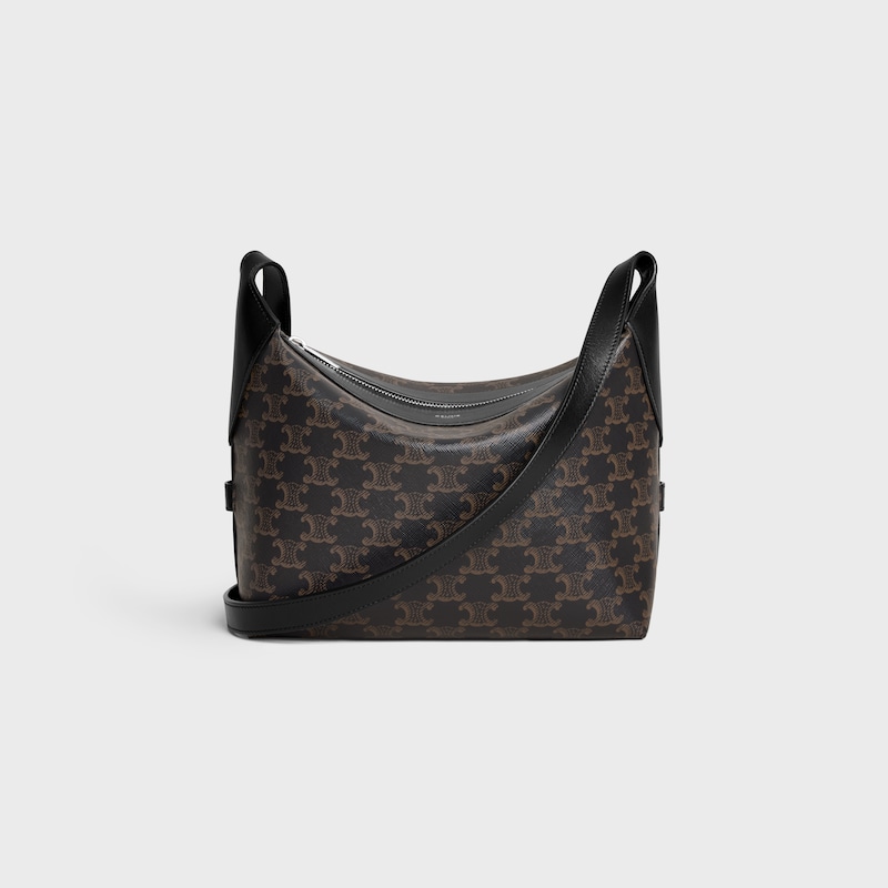 sac bandouliÈre harry en toile triomphe et cuir de veau