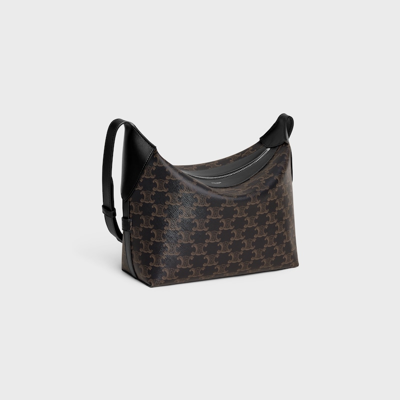 sac bandouliÈre harry en toile triomphe et cuir de veau