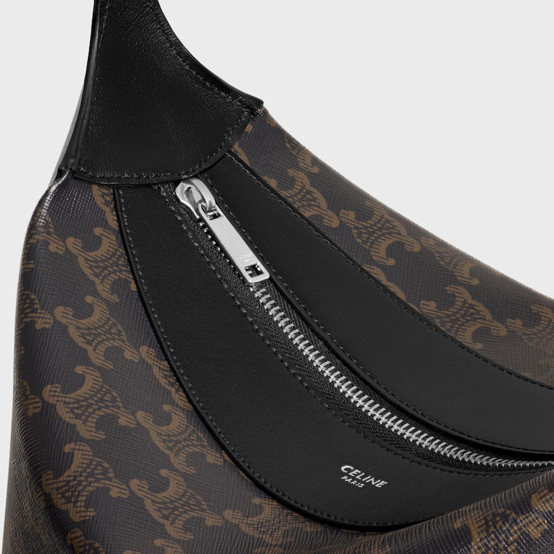 sac bandouliÈre harry en toile triomphe et cuir de veau