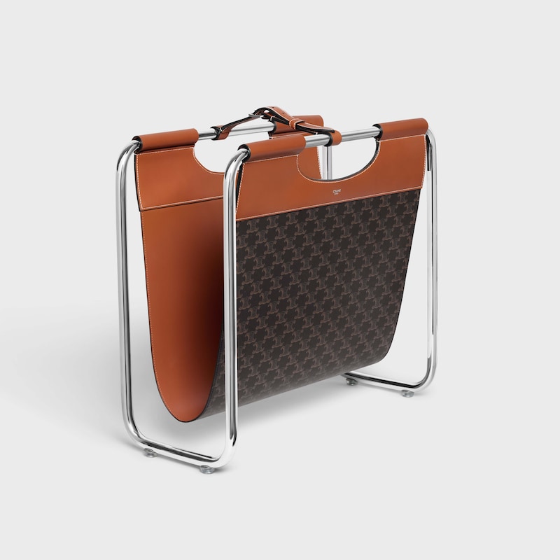 porte-revues en toile triomphe et aluminium